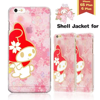 Sanrio美樂蒂 iPhone6/6s Plus 透明手機殼(硬)。櫻花季