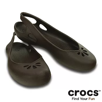 Crocs - 女款 - 派珀女鞋 -35紅褐色