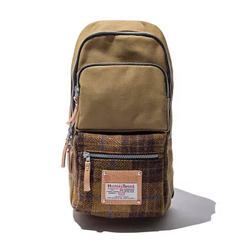 韓國包袋品牌 THE EARTH - SLING BAG (MUSTARD) HARRIS TWEED 系列 斜跨包 (芥末黃)