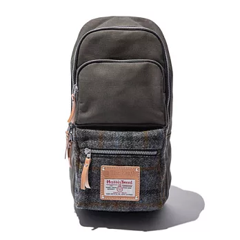 韓國包袋品牌 THE EARTH - SLING BAG (GREY) HARRIS TWEED 系列 斜跨包 (深灰)
