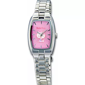 【HELLO KITTY】凱蒂貓都會典藏細緻指針腕錶 (桃紅 LK633LWRI)