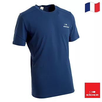 法國【EiDER】男排汗透氣短袖圓領衫 / EIT1652S夜空海藍