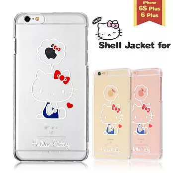 Sanrio Hello Kitty iPhone6/6s Plus 透明手機殼(硬)。蝴蝶結