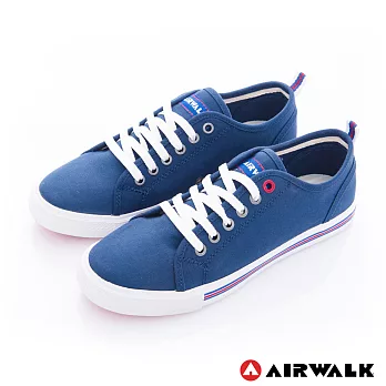 AIRWALK- U.S.A.夏日彩漾綁帶帆布鞋(女)5.5藍