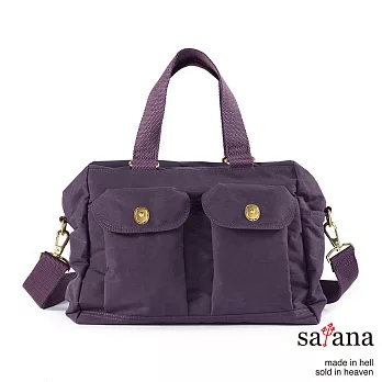 satana - 雙風格手提包/斜背包 -紫色