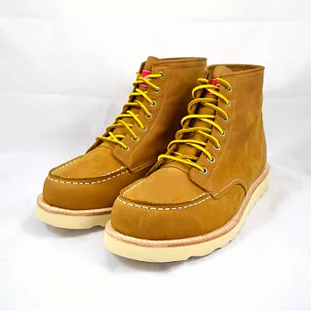 Paul&Co. | MOC TOE BOOTS 縫馬克磨砂皮革靴 ｜8_棕色