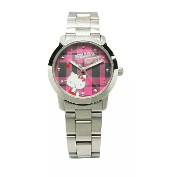 Hello Kitty 童玩博覽會趣味造型時尚腕錶-紅面-LK683LWPI-1