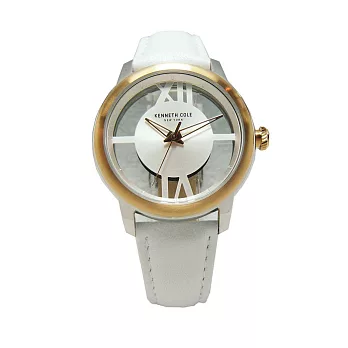 Kenneth Cole 優雅氣息展現時尚尖端優質腕錶-玫瑰金框-KC10024374