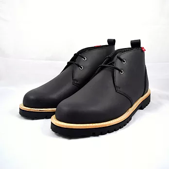 Paul&Co. | WESTERN LEATHER CHUKKA 皮革沙漠短靴 ｜8_黑色
