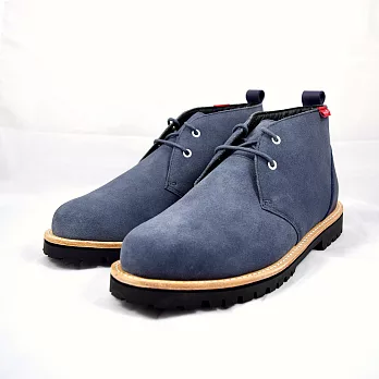 Paul&Co. | WESTERN LEATHER CHUKKA 皮革沙漠短靴 ｜8_灰藍色