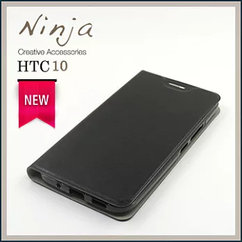 【東京御用Ninja】HTC 10經典瘋馬紋保護皮套（黑色）