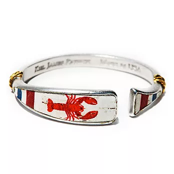 Kiel James Patrick 美國手工船錨 龍蝦圖騰鑲天然軟木可調節手環 SANDY CLAWS