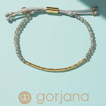Gorjana POWER GEM 平衡骨 金墜 灰瑪瑙手鍊 可調式手圍 平衡指引蛻變