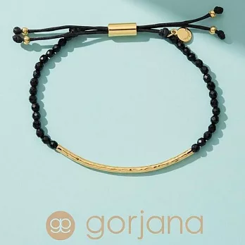 Gorjana POWER GEM 平衡骨 金墜 黑曜石手鍊 可調式手圍 紓壓防禦保護力