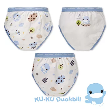 【KU.KU酷咕鴨】星星雲男童三角內褲1號