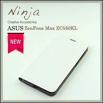 【東京御用Ninja】ASUS ZenFone Max ZC550KL經典瘋馬紋保護皮套（白色）