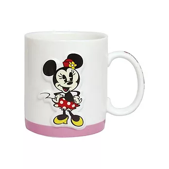 《sun-art》迪士尼米奇歡笑多系列人物浮雕陶磁馬克杯(復古米妮)