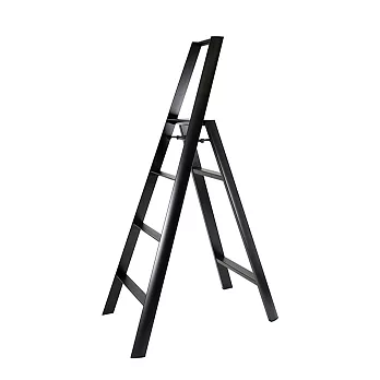 【長谷川Hasegawa設計好梯】Lucano設計傢俱梯 四階黑色-4階(108cm)