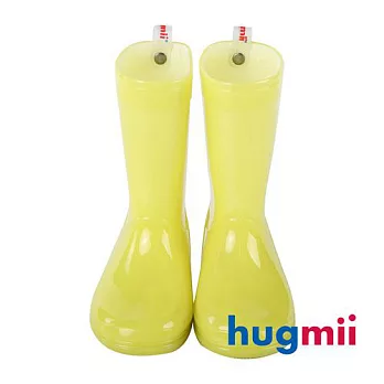 【hugmii】單色夜光兒童雨鞋_夜光黃#17