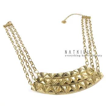 英國NATKIEL-華麗民俗風多片式立體雕紋項鍊 (英國飾品配件品牌)