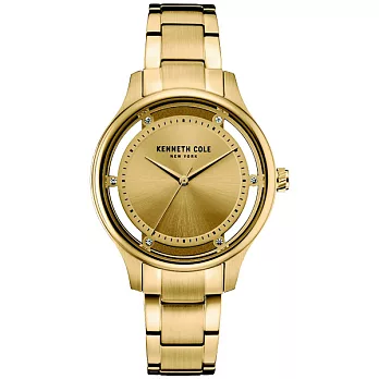 Kenneth Cole 悠然樂活晶鑽時尚錶-KC10030797