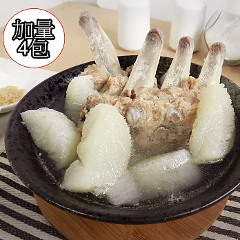 《好神》大份量藥燉排骨湯/原汁清燉排骨湯4包組藥燉/清燉各2