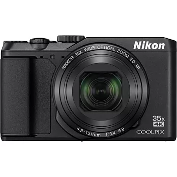 Nikon COOPLIX A900 35倍光學變焦翻轉螢幕機(公司貨)- 加送32G卡+原廠電池+專用座充+清潔組+小腳架+讀卡機+保護貼+防潮箱-黑色