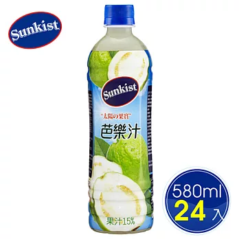 【Sunkist香吉士】芭樂果汁飲料580ml(24瓶/箱)