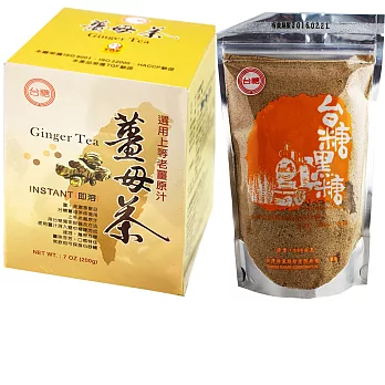 台糖薑母茶+台糖黑糖組合(6盒+3包)
