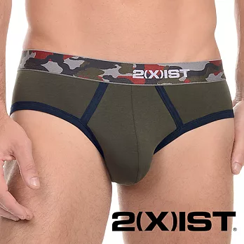 2(X)IST Graphic Cotton 幾何迷彩系列 低腰三角褲(軍綠色)S軍綠色