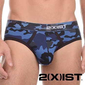 2(X)IST Graphic Cotton 幾何迷彩系列 低腰三角褲(迷彩藍)S迷彩藍S