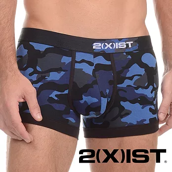 2(X)IST Graphic Cotton 幾何迷彩系列 低腰四角褲(迷彩藍)S迷彩藍S