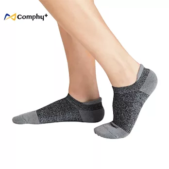 【COMPHY+】勁能運動系列 2 雙組 L 號（灰）- 除臭 抑菌襪 全氣墊 足弓支撐加強版灰