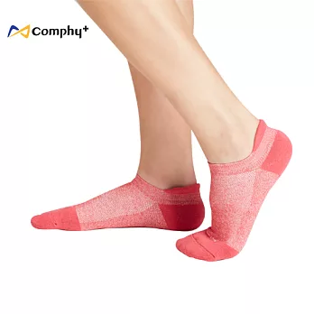 【COMPHY+】勁能運動系列 3 雙組 M 號（胭脂紅）- 除臭 抑菌襪 全氣墊 足弓支撐加強版胭脂紅