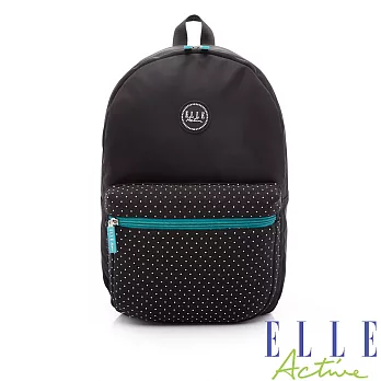 ELLE ACTIVE-錯位空間系列-後背包-大(黑色)