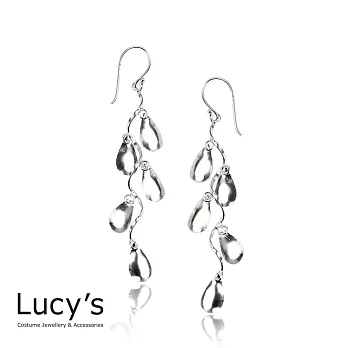Lucy’s 925純銀歐美個性俏皮銀穗搖曳耳環