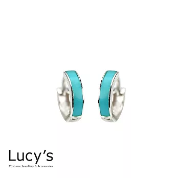Lucy’s 925純銀歐美土耳其寶石環形耳扣