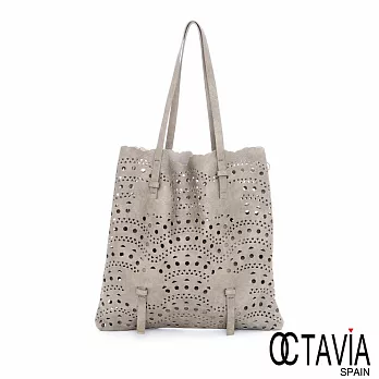 OCTAVIA 8 - 1+1的藝術 波浪洞洞A4造型肩背包 -灰