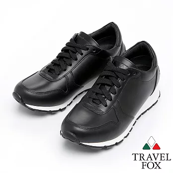 Travel Fox 跳色皮革休閒鞋916861-501-35黑色