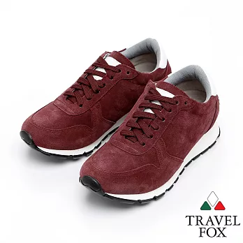Travel Fox 麂皮復古鞋916862-213-35紫紅色