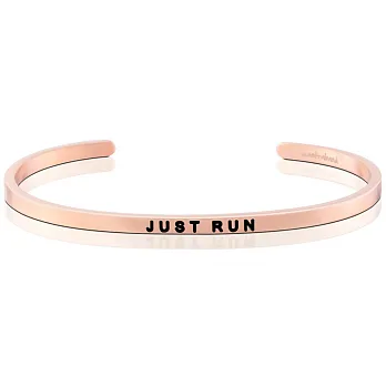 MANTRABAND 美國悄悄話手環 Just Run 依自己的步調奔跑 悄悄話手環 玫瑰金