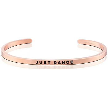 MANTRABAND 美國悄悄話手環 Just Dance 盡情地跳舞吧 悄悄話手環 玫瑰金