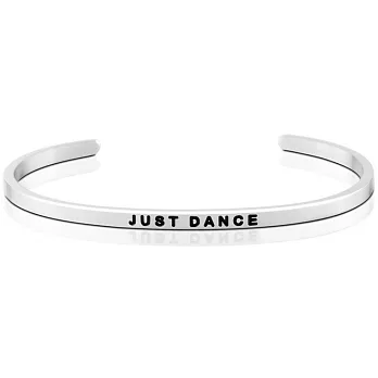 MANTRABAND Just Dance 盡情地跳舞吧 悄悄話手環 銀色