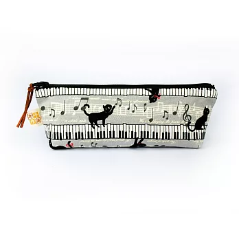 鋼琴黑貓筆袋