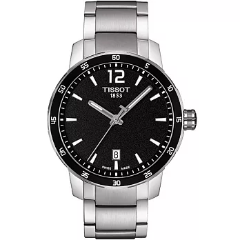 TISSOT QUICKSTER GENT 優質男孩時尚休閒腕錶-黑面-T0954101105700