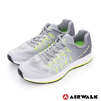 AIRWALK(男)-Moustacha 編帶透氣網紋運動鞋8.5灰