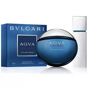 BVLGARI 寶格麗 勁藍水能量男性淡香水100ml★贈水能量15ml-行動瓶★