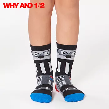 WHY AND 1/2 襪子 中筒襪 星星 星球03黑色
