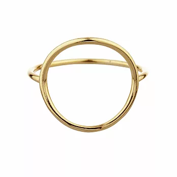 SHASHI 紐約品牌 Natalie 優雅圓滿圈圈戒指 925純銀鑲18K金