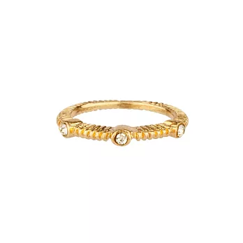 SHASHI 紐約品牌 Stacking Midi 鑲圓鑽尾戒 指尖戒 堆疊式設計 金色